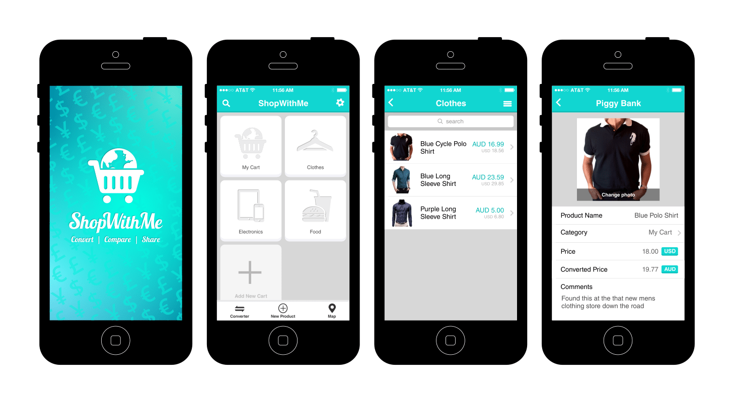 ShopWithMe iPhone Android Mobile App Design
